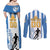 Custom Argentina Football Couples Matching Off Shoulder Maxi Dress and Long Sleeve Button Shirt We Are The Champions - Wonder Print Shop