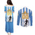 Custom Argentina Football Couples Matching Puletasi and Long Sleeve Button Shirt We Are The Champions - Wonder Print Shop