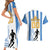 Custom Argentina Football Couples Matching Short Sleeve Bodycon Dress and Hawaiian Shirt We Are The Champions - Wonder Print Shop