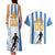 Custom Argentina Football Couples Matching Tank Maxi Dress and Hawaiian Shirt We Are The Champions - Wonder Print Shop