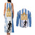 Custom Argentina Football Couples Matching Tank Maxi Dress and Long Sleeve Button Shirt We Are The Champions - Wonder Print Shop