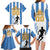 Custom Argentina Football Family Matching Long Sleeve Bodycon Dress and Hawaiian Shirt We Are The Champions - Wonder Print Shop