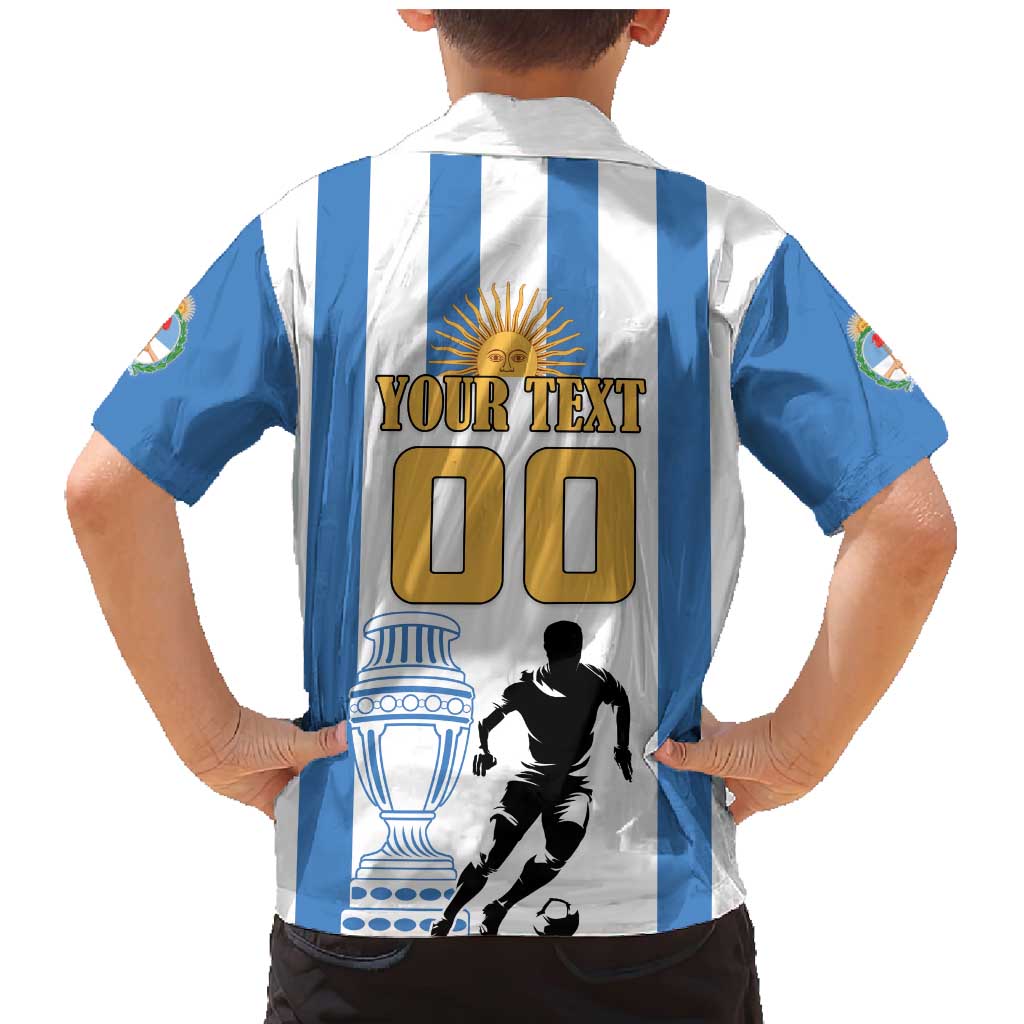 Custom Argentina Football Family Matching Mermaid Dress and Hawaiian Shirt We Are The Champions - Wonder Print Shop