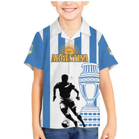 Custom Argentina Football Family Matching Mermaid Dress and Hawaiian Shirt We Are The Champions - Wonder Print Shop