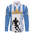 Custom Argentina Football Family Matching Off The Shoulder Long Sleeve Dress and Hawaiian Shirt We Are The Champions - Wonder Print Shop