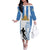 Custom Argentina Football Family Matching Off The Shoulder Long Sleeve Dress and Hawaiian Shirt We Are The Champions - Wonder Print Shop