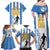 Custom Argentina Football Family Matching Off Shoulder Maxi Dress and Hawaiian Shirt We Are The Champions - Wonder Print Shop