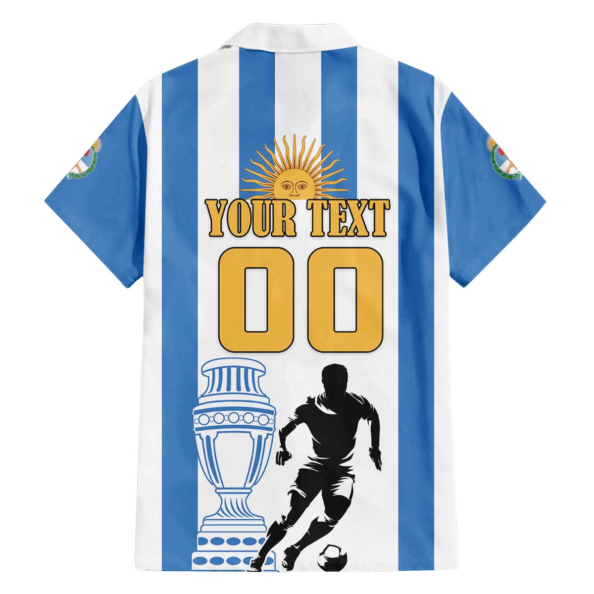Custom Argentina Football Family Matching Puletasi and Hawaiian Shirt We Are The Champions - Wonder Print Shop