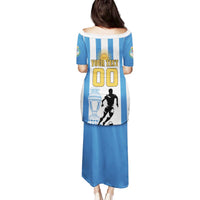 Custom Argentina Football Family Matching Puletasi and Hawaiian Shirt We Are The Champions - Wonder Print Shop