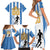 Custom Argentina Football Family Matching Short Sleeve Bodycon Dress and Hawaiian Shirt We Are The Champions - Wonder Print Shop