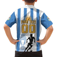Custom Argentina Football Family Matching Summer Maxi Dress and Hawaiian Shirt We Are The Champions - Wonder Print Shop