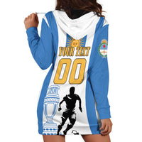 Custom Argentina Football Hoodie Dress We Are The Champions - Wonder Print Shop