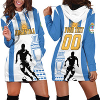 Custom Argentina Football Hoodie Dress We Are The Champions - Wonder Print Shop