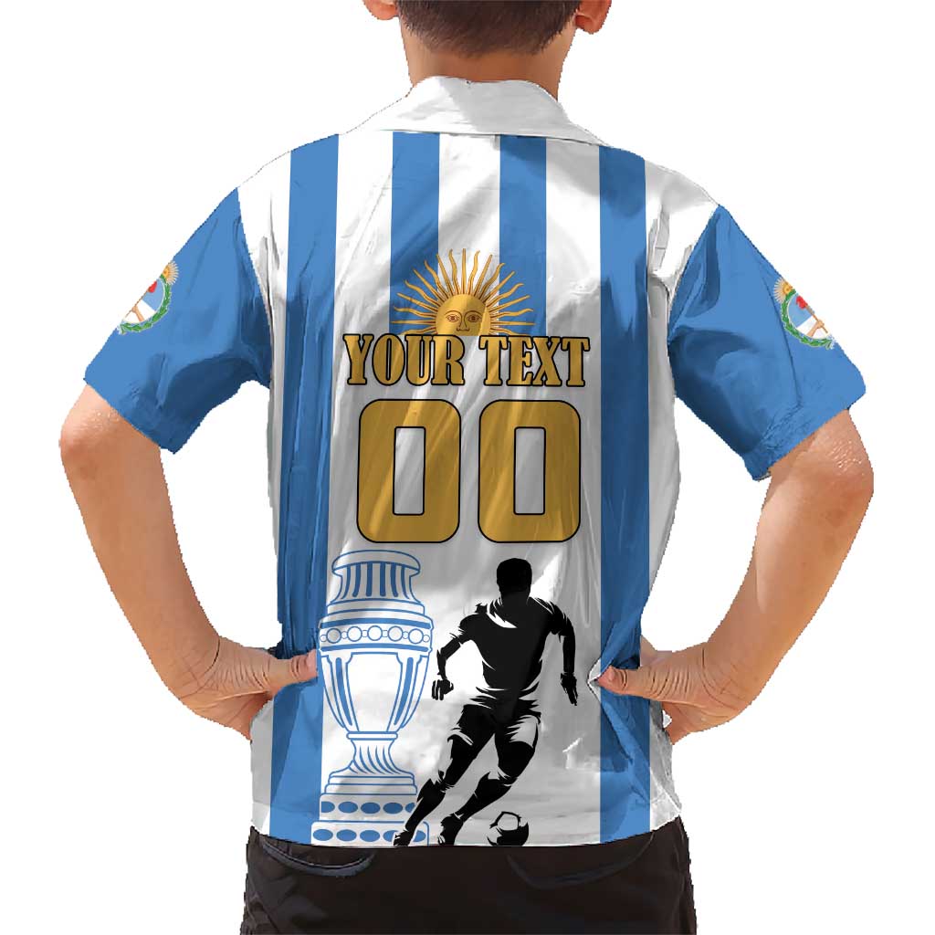 Custom Argentina Football Kid Hawaiian Shirt We Are The Champions - Wonder Print Shop