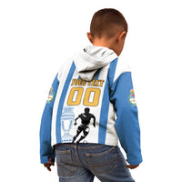 Custom Argentina Football Kid Hoodie We Are The Champions - Wonder Print Shop