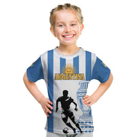 Custom Argentina Football Kid T Shirt We Are The Champions - Wonder Print Shop