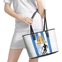 Custom Argentina Football Leather Tote Bag We Are The Champions - Wonder Print Shop