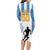 Custom Argentina Football Long Sleeve Bodycon Dress We Are The Champions - Wonder Print Shop
