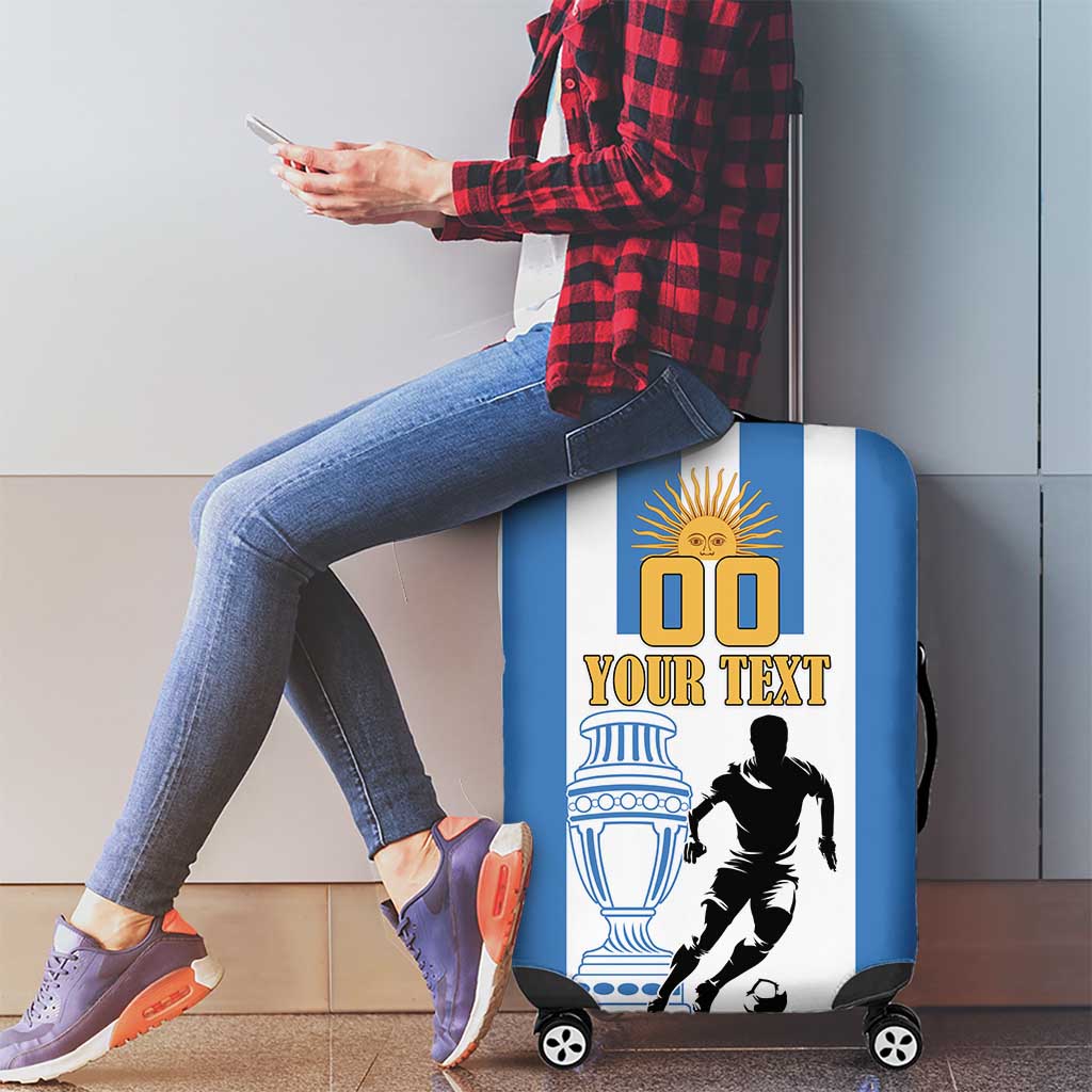 Custom Argentina Football Luggage Cover We Are The Champions - Wonder Print Shop