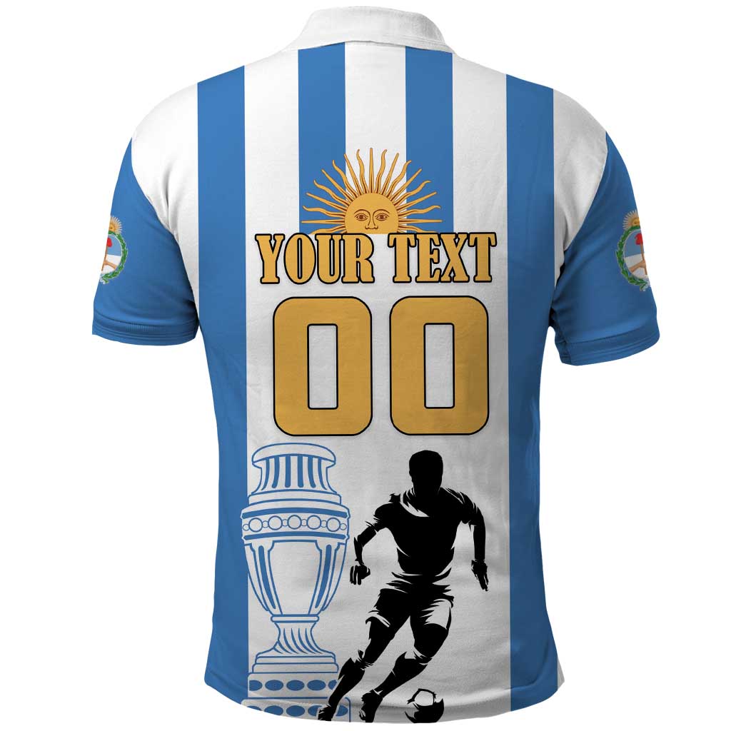 Custom Argentina Football Polo Shirt We Are The Champions - Wonder Print Shop