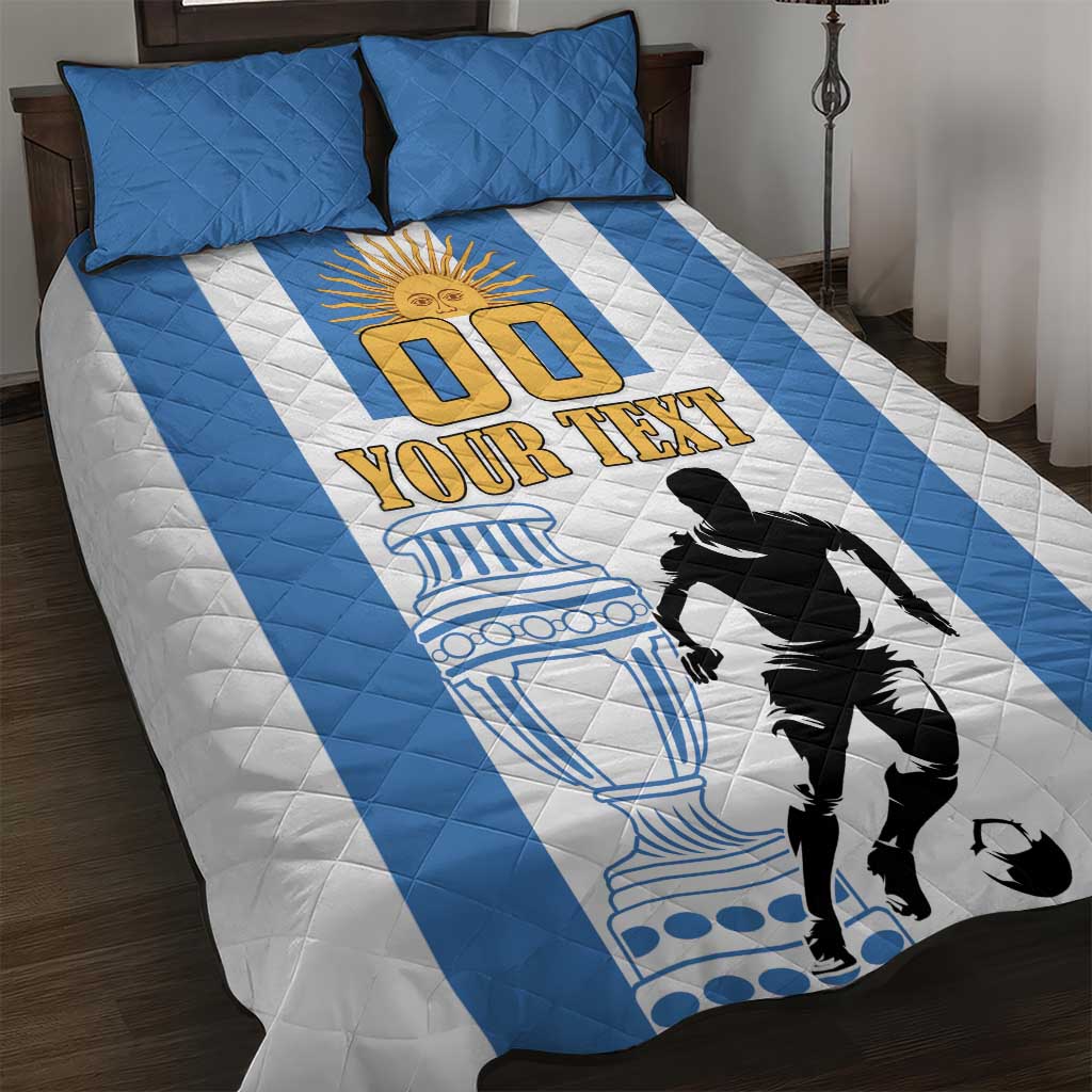 Custom Argentina Football Quilt Bed Set We Are The Champions - Wonder Print Shop