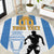Custom Argentina Football Round Carpet We Are The Champions