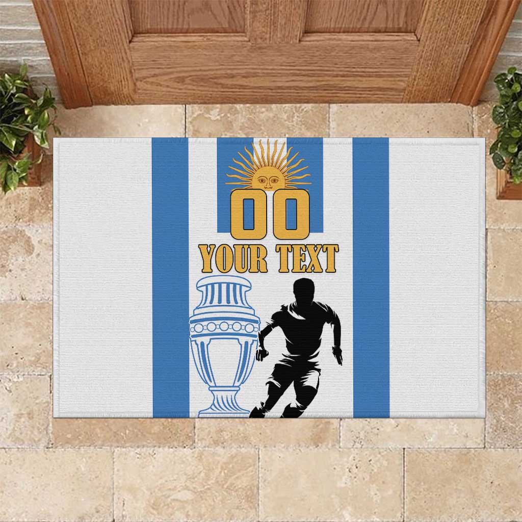 Custom Argentina Football Rubber Doormat We Are The Champions - Wonder Print Shop