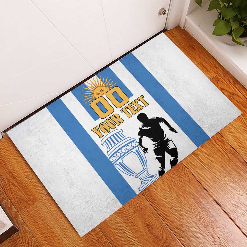 Custom Argentina Football Rubber Doormat We Are The Champions - Wonder Print Shop