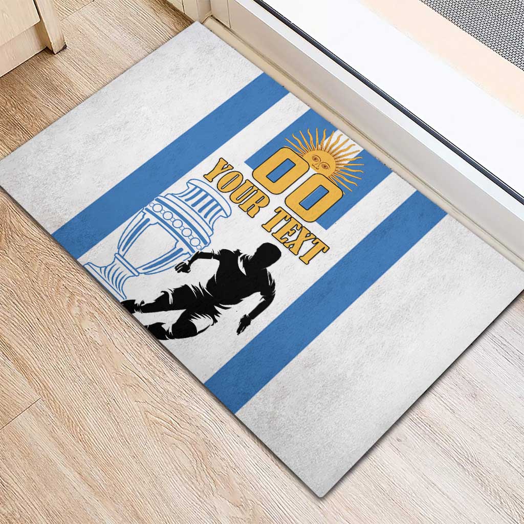 Custom Argentina Football Rubber Doormat We Are The Champions - Wonder Print Shop