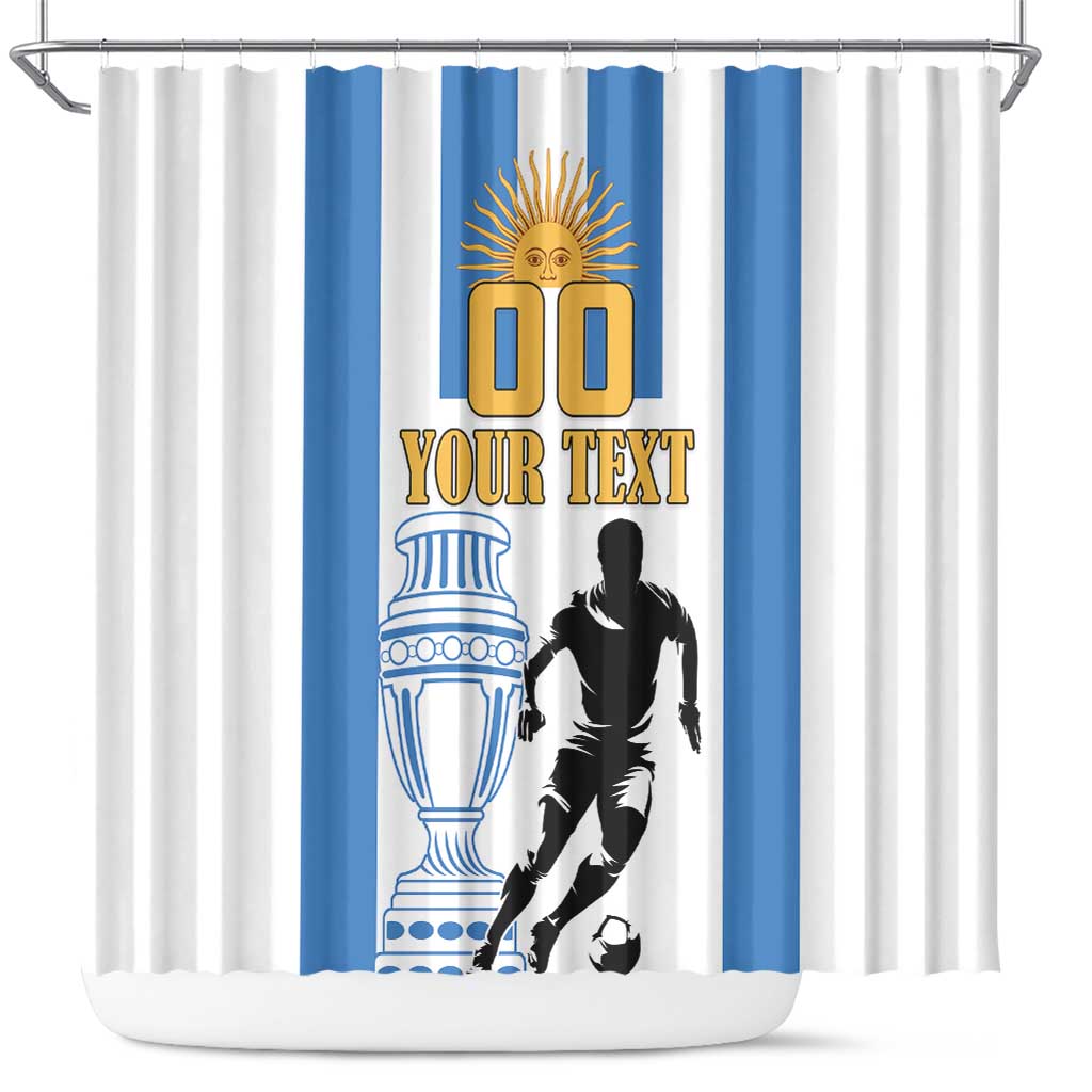 Custom Argentina Football Shower Curtain We Are The Champions
