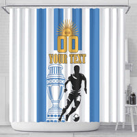 Custom Argentina Football Shower Curtain We Are The Champions
