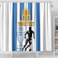 Custom Argentina Football Shower Curtain We Are The Champions