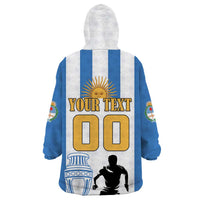 Custom Argentina Football Wearable Blanket Hoodie We Are The Champions - Wonder Print Shop