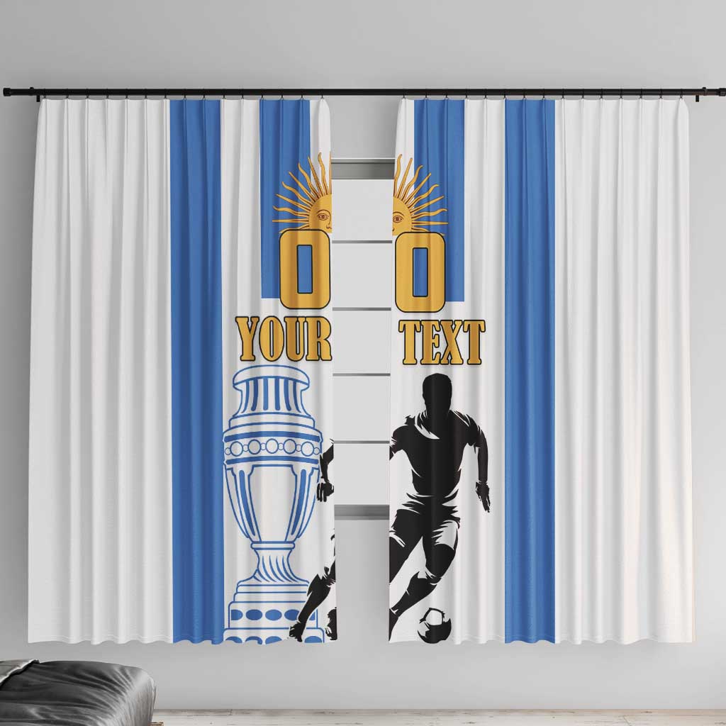 Custom Argentina Football Window Curtain We Are The Champions - Wonder Print Shop