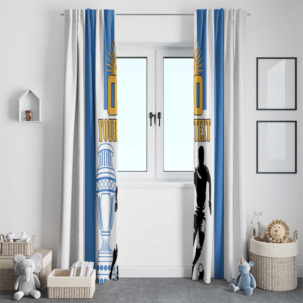 Custom Argentina Football Window Curtain We Are The Champions - Wonder Print Shop