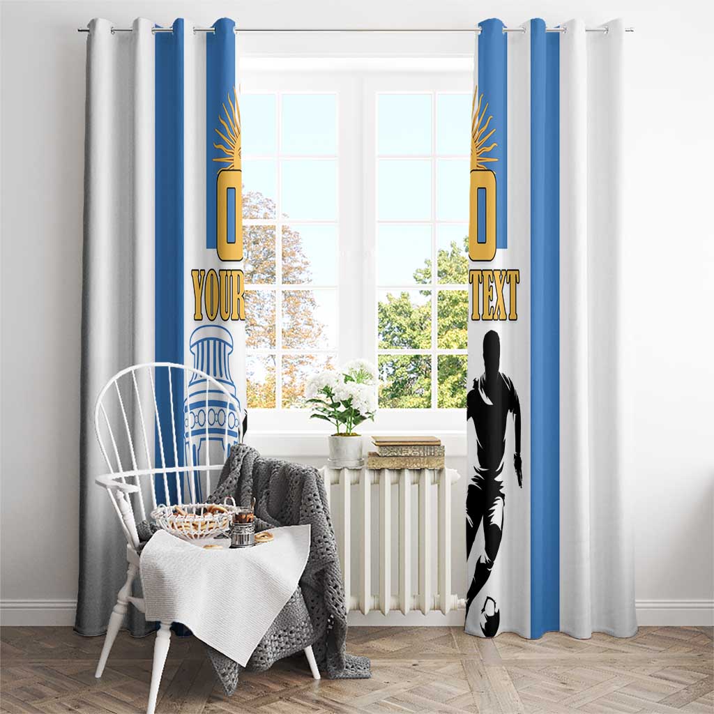 Custom Argentina Football Window Curtain We Are The Champions - Wonder Print Shop