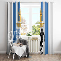 Custom Argentina Football Window Curtain We Are The Champions - Wonder Print Shop