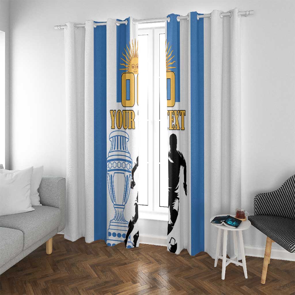 Custom Argentina Football Window Curtain We Are The Champions - Wonder Print Shop