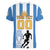 Custom Argentina Football Women V-Neck T-Shirt We Are The Champions - Wonder Print Shop