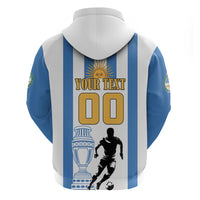 Custom Argentina Football Zip Hoodie We Are The Champions - Wonder Print Shop