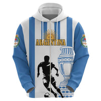 Custom Argentina Football Zip Hoodie We Are The Champions - Wonder Print Shop