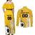 Custom Colombia Football Couples Matching Off Shoulder Maxi Dress and Long Sleeve Button Shirt Go Champions - Wonder Print Shop