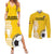 Custom Colombia Football Couples Matching Summer Maxi Dress and Long Sleeve Button Shirt Go Champions - Wonder Print Shop