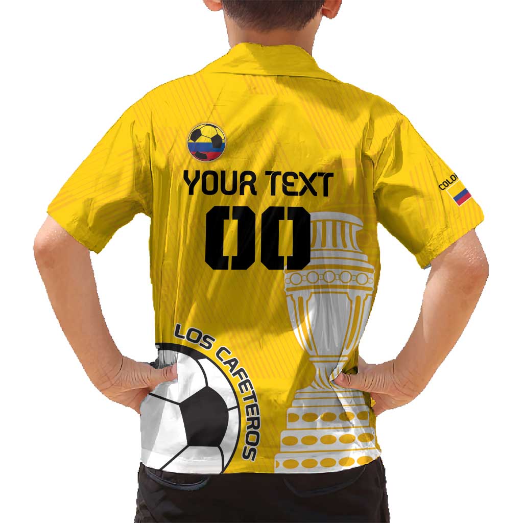 Custom Colombia Football Family Matching Summer Maxi Dress and Hawaiian Shirt Go Champions - Wonder Print Shop