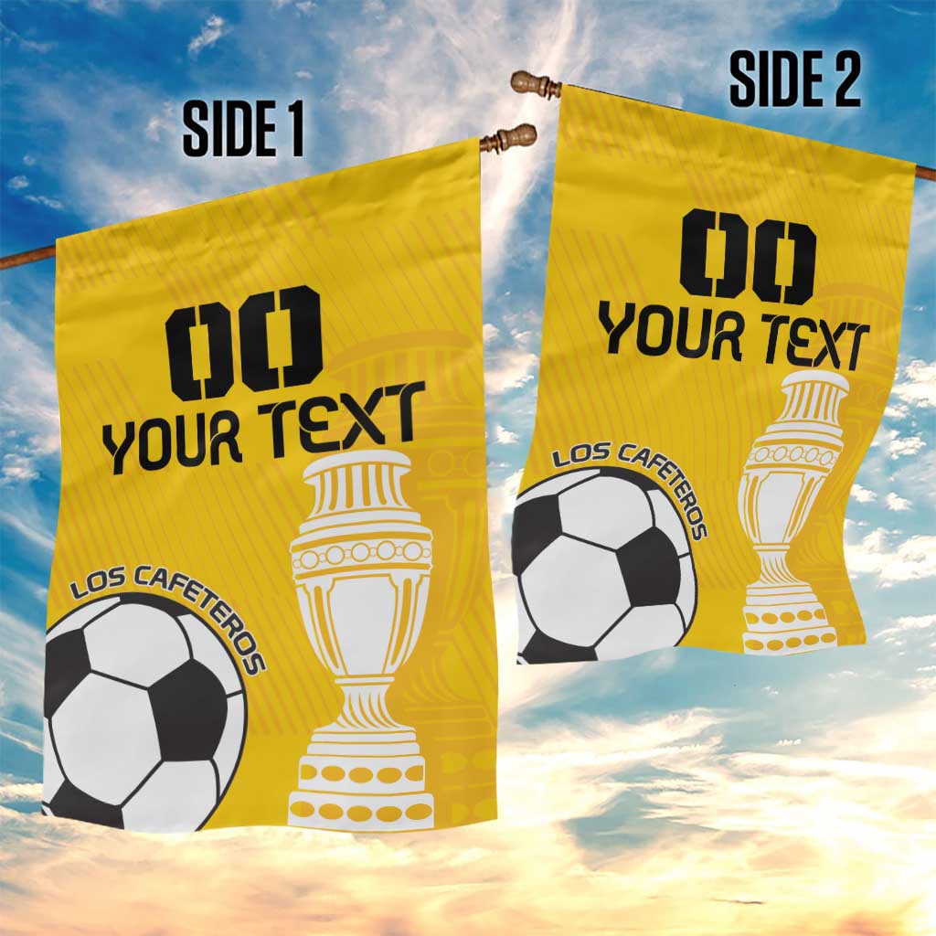 Custom Colombia Football Garden Flag Go Champions - Wonder Print Shop