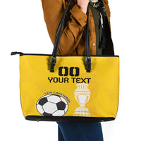 Custom Colombia Football Leather Tote Bag Go Champions - Wonder Print Shop