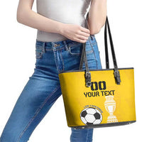 Custom Colombia Football Leather Tote Bag Go Champions - Wonder Print Shop
