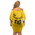 Custom Colombia Football Off Shoulder Short Dress Go Champions - Wonder Print Shop