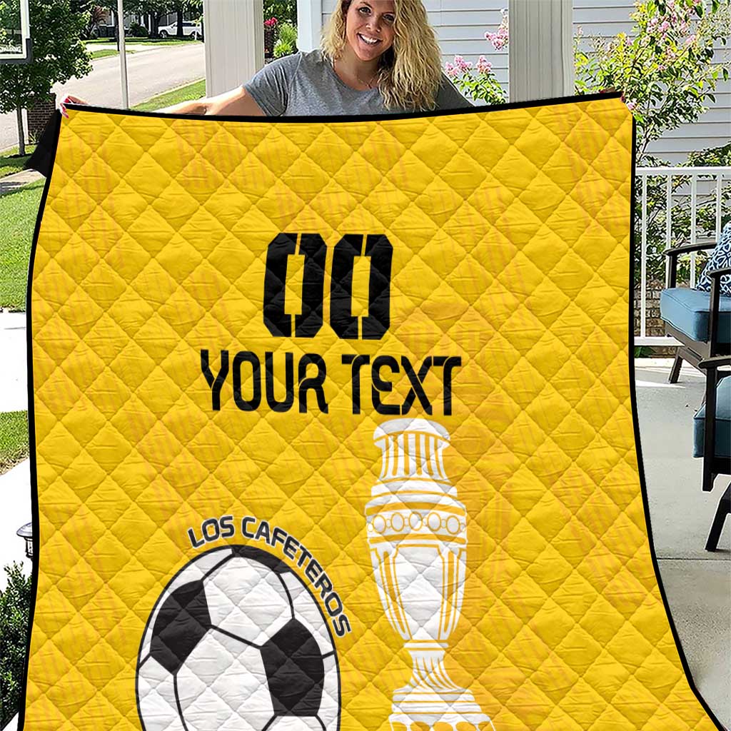 Custom Colombia Football Quilt Go Champions - Wonder Print Shop