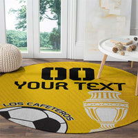 Custom Colombia Football Round Carpet Go Champions